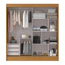 Ver imagem 4 de Guarda-Roupa 2 Portas e 3 Gavetas Palermo Marrom/Cinamomo