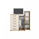 Ver imagem 3 de Cômoda com Espelho 2 Portas 6 Gavetas Master Plus Albatroz Móveis