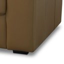 Ver imagem 6 de Sofá 3 Lugares para Sala de Estar Living 205cm Aurora L06 Couro Marrom Claro - Lyam Decor