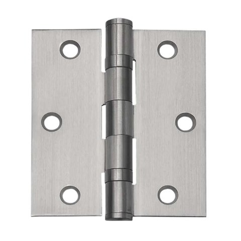 Dobradica Inox Escovado com Anel 2015 x 2.1/2 - 03 Pecas - Goma