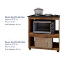 Ver imagem 7 de Balcão para Cooktop 4 Bocas 2 Nichos para Forno Turim