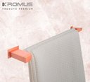 Ver imagem 5 de Toalheiro Duplo 100 cm Inox Rose Gold - Kromus RT0310-100R