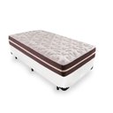 Ver imagem 1 de Cama Box Solteiro 88 Tecido Sintético Branco com Colchão Little Angel - Bello Box - Mola Superlastic