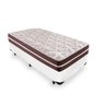 Cama Box Solteiro 88 Tecido Sintético Branco com Colchão Little Angel - Bello Box - Mola Superlastic - 1