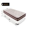 Cama Box Solteiro 88 Tecido Sintético Branco com Colchão Little Angel - Bello Box - Mola Superlastic - 3