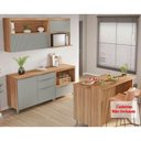 Ver imagem 1 de Cozinha Completa Marquesa 6 Peças (2aéreos+3balcões+1bancada Ilha) C6p02 Nature/verde - Nesher
