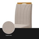 Ver imagem 7 de Conjunto Mesa de Jantar 90x90 Mdf e 4 Cadeiras Blend Linho - Bege