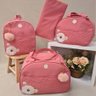 Bolsa maternidade bebê kit 4 peças Urso Pink impermeável - 2