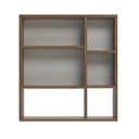 Ver imagem 4 de Espelheira para Banheiro 67x60cm Rubi Marrom/Noce