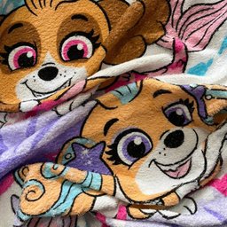 Toalha de Banho Infantil Patrulha Canina Menina Felpuda Algodão Praia Piscina Lepper - 2