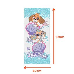 Toalha de Banho Infantil Patrulha Canina Menina Felpuda Algodão Praia Piscina Lepper - 5