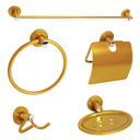 Ver imagem 1 de Kit Acessórios Banheiro Standard 5 Peças Alumínio Dourado