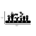 Ver imagem 2 de Porta Chaves de Parede 6mm Plantas Decorativo em MDF:PRETO