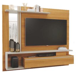 Painel para TV até 60 Polegadas 1 Porta 100% MDF Treviso Permóbili Nature/Off White - 1