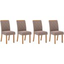 Ver imagem 1 de Kit 4 Cadeiras de Cozinha Vita 4 Uni Nature/suede Light Bege - Henn