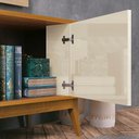 Ver imagem 4 de Rack Ripado 2 Portas com Painel para Tv até 75 Polegadas Grécia 200cm