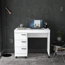 Ver imagem 2 de Escrivaninha Mesa Escritório 90cm 3 Gavetas Osaka