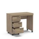 Ver imagem 3 de Escrivaninha Mesa Escritório 90cm 3 Gavetas Osaka