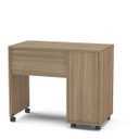 Ver imagem 6 de Escrivaninha Mesa Escritório Osaka 3 Gavetas 90cm Castanho Marrom