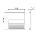 Ver imagem 5 de Balizador Stella Big Neu 2 de Sobrepor Led 3w Bivolt Preto - 3000k - Luz Amarela