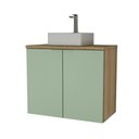 Ver imagem 3 de Gabinete Nature 75cm Estilare Gab4011 Carvalho-verde