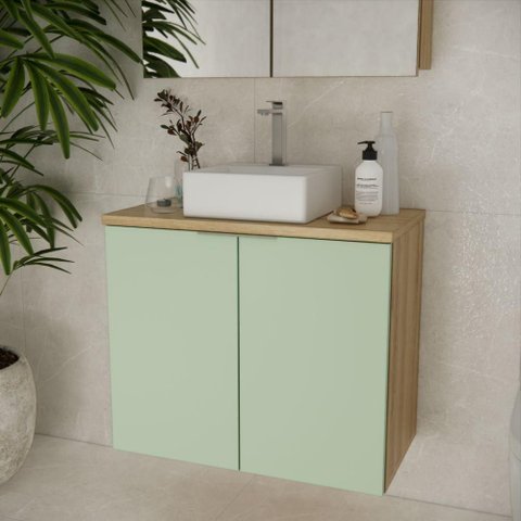 Gabinete Nature 75cm Estilare Gab4011 Carvalho-verde
