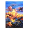 Quadro Pintura Tela céu vermelho óleo corredor montanha 5401: 70cm (A) x 100cm (L) - 2