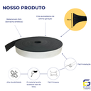 Ver imagem 3 de Moldura Guarnição Rodameio Eva Autocolante Lua 7cmx5mm 5 Metros - Preto
