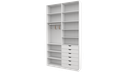 Ver imagem 5 de Armário Arara Gaveta Verônica M15 100% Mdf ( Sapato Roupa) Vetorial Móveis Branco