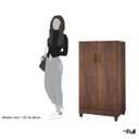 Ver imagem 5 de Armário Organizador Multiuso Sapateira Slim 2 Portas Café