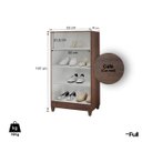 Ver imagem 4 de Armário Organizador Multiuso Sapateira Slim 2 Portas Café