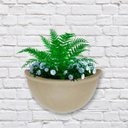 Ver imagem 2 de Vaso de Parede Liso (34x20cm) Cor Granito Areia Vasart