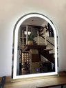Ver mais imagens de Espelho Jateado Arco Iluminado com Led Frio Touch 100x80cm