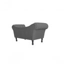 Ver imagem 3 de Recamier Sofá Divã Namoradeira Dubai Suede Cinza - Fm