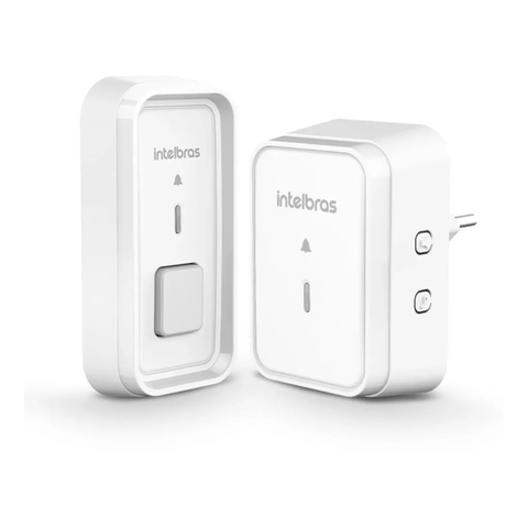Campainha Residencial Wireless Eletrônica Sem Fio Intelbras Cib 101 Branco bivolt