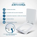 Ver imagem 3 de Assento Sanitário Square Branco para Vaso Incepa