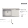 Cuba de Sobrepor Tramontina Design Collection Smooth 1c 50 Plus Ex em Aço Inox com Acabamento Scotch - 3