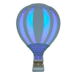Luminária Balão Novo Modelo Azul Bh Baby Kids com Fio - 1