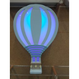 Luminária Balão Novo Modelo Azul Bh Baby Kids com Fio - 2