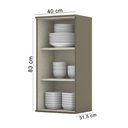 Ver imagem 2 de Armário Aéreo 01 Porta 40cm Connect Duna Cristal Henn