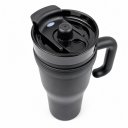 Ver imagem 3 de Copo Térmico Ms-703D 1200ml Dupla Camada Aço Inox Grande com Canudo, Elevação de Canudo e Tampa:Vari