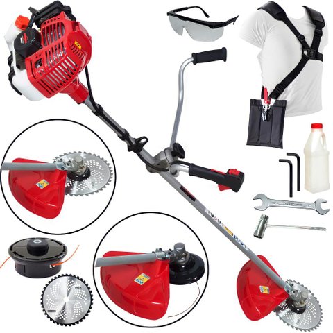 Roçadeira Premium Kawashima KW4300L Com Motor M4300 43cc 2T Ideal Para Cortes Rápidos e Precisos