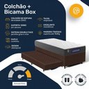 Ver imagem 3 de Cama Box + Colchão Gazin de Espuma D60 Double Face Force Up + Auxiliar de Espuma Solteiro 88 cm