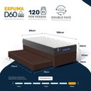Ver imagem 2 de Cama Box + Colchão Gazin de Espuma D60 Double Face Force Up + Auxiliar de Espuma Solteiro 88 cm