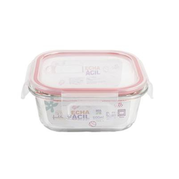 Pote Hermético de Vidro com Válvula de Respiro 500ml - Vermelho - 1
