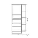 Ver imagem 4 de Jogo de Quarto Doce Sonho Guarda Roupa 2 Portas Cantoneira, Berço e Cômoda Branco - Qmovi