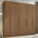 Ver imagem 1 de Guarda-roupa Casal Master New 8 Portas 4 Gavetas Jatoba - Santos Andirá