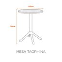 Ver imagem 2 de Mesa Area Externa Média Redonda 60cm Taormina Fratini
