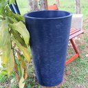 Ver imagem 7 de Kit 4 Vaso Planta 75x50 Redondo Cônico Polietileno BGPLASTICOS V375K4 AZUL ESCURO 013