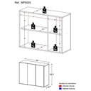 Ver imagem 5 de Gabinete Banheiro 3 Portas Suspenso 90Cm Multimóveis Mp5029 Branco